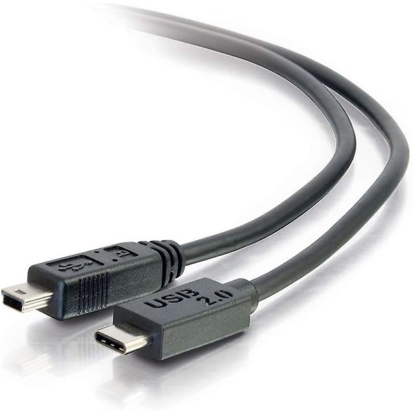 88854 1m Usb 2.0 Usb Type C Til Usb Mini B-kabel M/m - Usb C-kabel Svart - Usb-kabel - Mini-usb Type B (m) Til Usb-c (m) - Usb 2.0 -