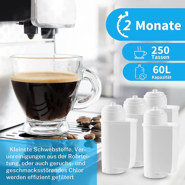 3 stk. udskiftningsvandfilter til Eq6 Eq9 Tcz7003 Tz70003 Tz70033, Intenza, kaffemaskine