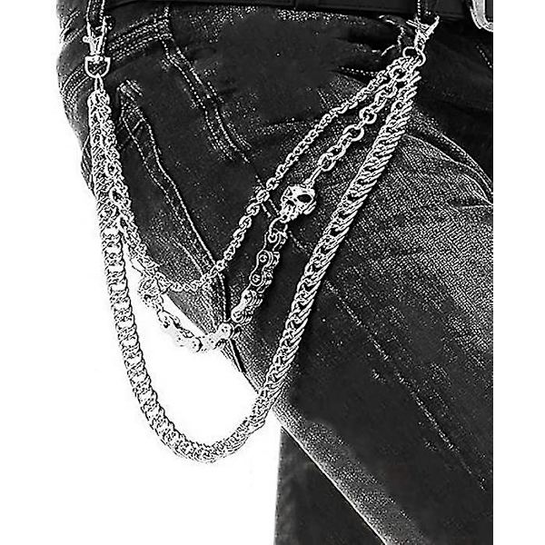 Housut Ketju Jean Lompakko Ketju Muoti Hip Hop Gootti Punk Housut Ketju Miehille
