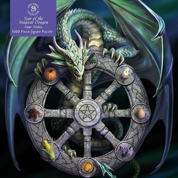 Adult Jigsaw Puzzle Anne Stokes Wheel of the Year af Created by Flame Tree Studio