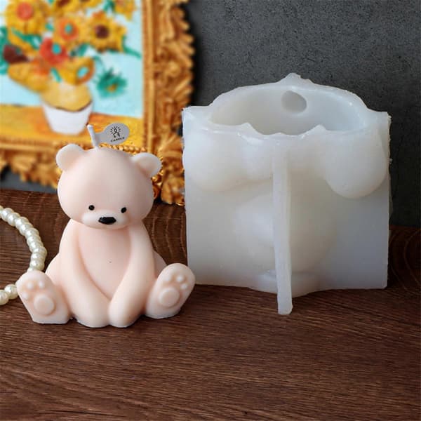 Silikone Håndværksforme Genanvendelige Støbeforme Epoxyforme 3D Lysfremstilling Cylindre Silikone DIY 3D Håndværk Søde Forme 1279