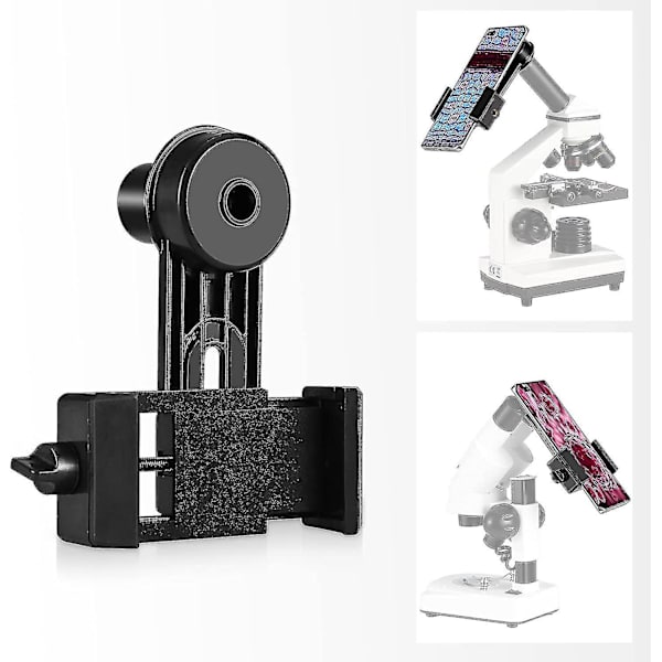 Mikroskop Linse Mobiltelefon Adapter, Mikroskop Smartphone Kamera Adapter - Til Mikroskop Okularrør 23,2mm, Indbygget Wf 16x Mikroskopokular
