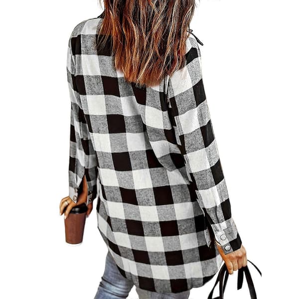 Dameknapper ned skjorter Oversized lette bluser Løse afslappede toppe Efterår trendy frakker Rød S Red S