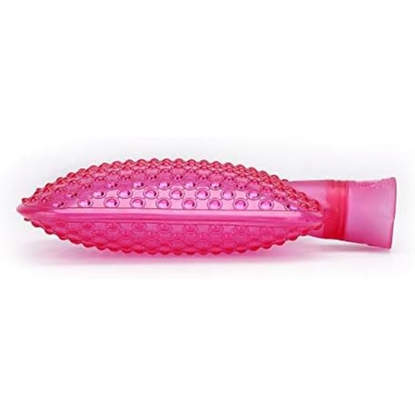 Kuumvesipullo, 1000 ml, PVC, läpinäkyvä, punainen