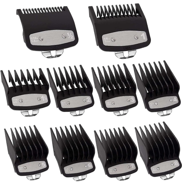 Clipper Guards Cute Guides for Wahl Clipper med metallklemme (pakke med 10) (ruipei)