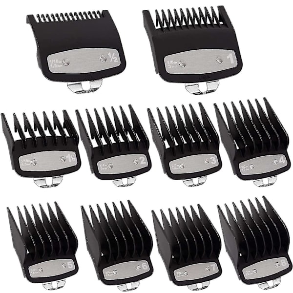 Clipper-leikkurin ohjaimet Wahl-leikkurille metallisella klipsillä (10 kpl) (ruipei)