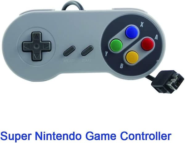 Trådløs controller til New Super Nintendo Nes/snes Classic Edition Mini 2017, Classic Game Controller Joystick Gamepad (2 Packnot Usb)