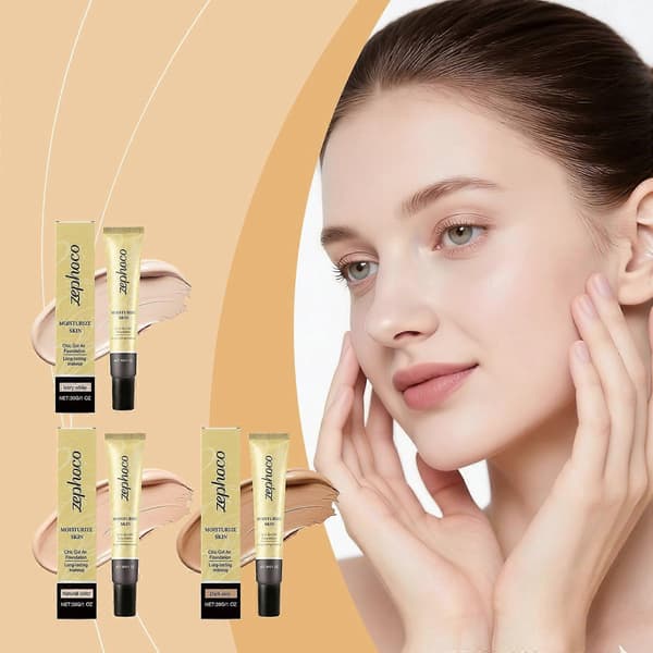 Full Coverage Foundation - Concealer Flytende Foundation Matt Kremet Foundation Utjevnende Lett Feilfri Sminkebase C