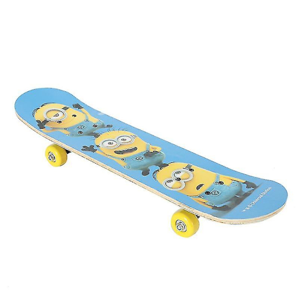 Dubbel Rocker Longboard Cartoon Barn Skateboard Maplebräda Barn Skateboard Skateboarding