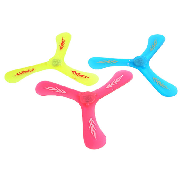 Ljusåtervändande boomerangs utomhusleksaker för camping/bakgård/picknick
