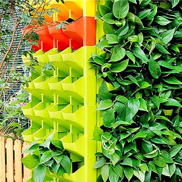Hängande Planter Vägg Hängande Planter Blomkruka Stapelbara Trädgårdskrukor Väggmonterade Vertikala Suckulenter Växt Bonsai Grön Hem Utomhus Dekor Hängande