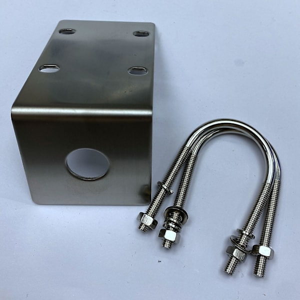 Rostfritt Stål Antennfäste med U-formade Bultar för Ham Uhf Vhf Cb Cellular Trucker Antenn Användning Accepterad