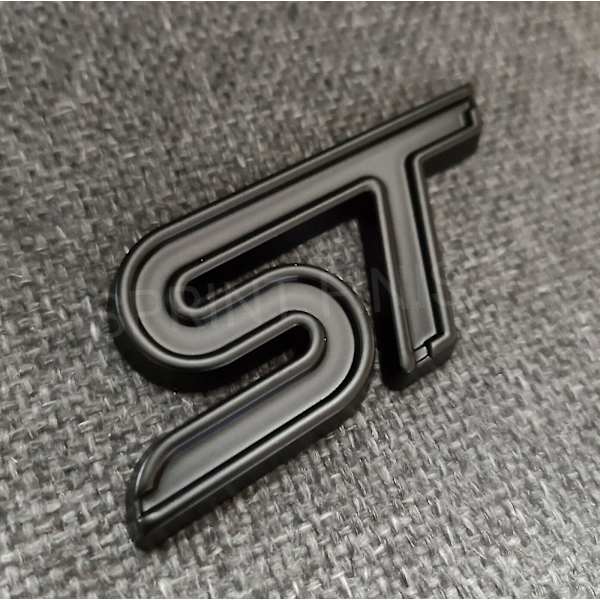 Mat Sort St Badge 3D Metal Emblem Til Ford Fiesta Focus St-line X Edition Bil