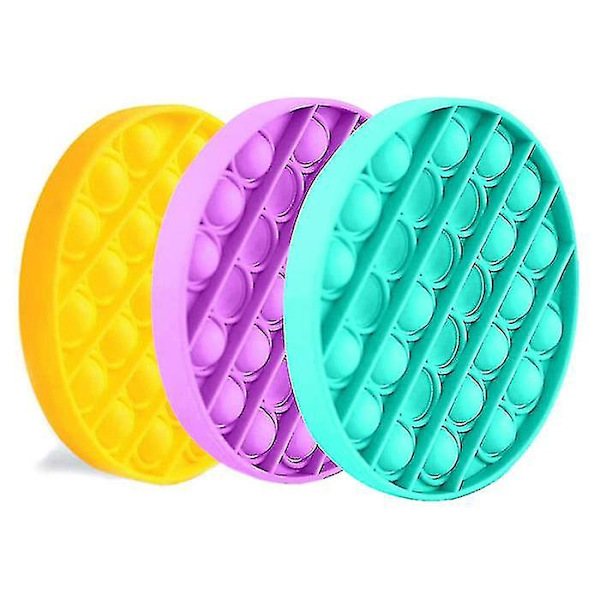 Pop It - Fidget Anti Stress Legetøj Boble Legetøj Silikon Blæksprutte 1stk gul