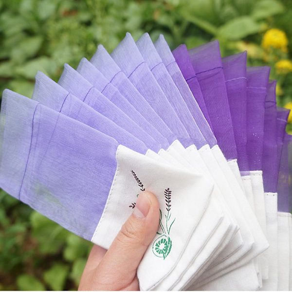 6 stk. Lavendel Duftende Sachets Bomuldssachetposer Lavendel Pungposer Lavendel Sachet