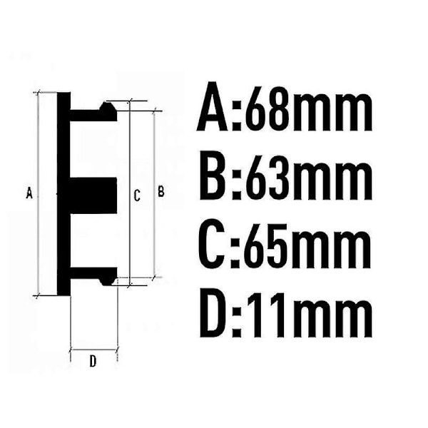 4 stk./sæt 68mm Vossen Bilhjul Centernavkapsler Hjul Centerkap Rat Auto Styling Fælg Navkapsel|hjul Centerkapsler|-yuwe