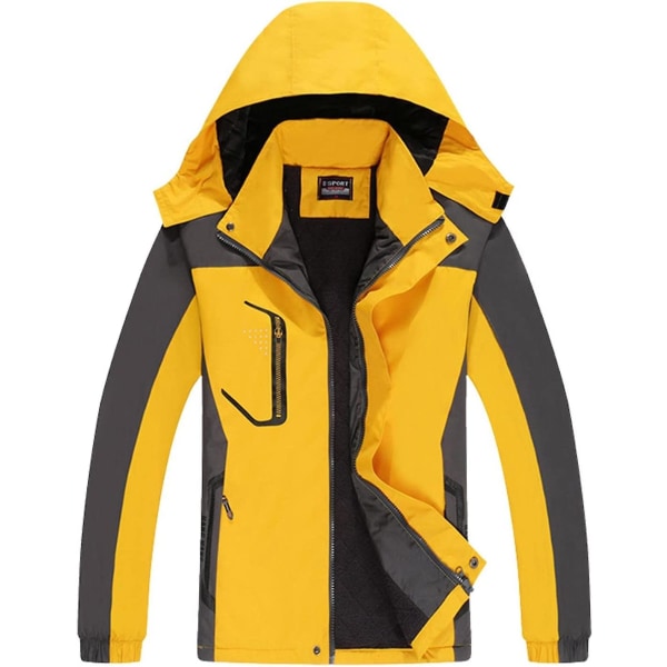 Miesten vedenpitävä hiihtotakki - lämmin talvi lumitakki Mountain tuulitakki hupullinen sadetakki takki paksu kevyt vedenpitävä jac