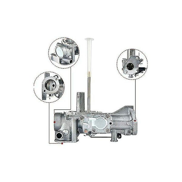 498298 Kaasutin Briggs & Stratton 498298 692784 495951 492611 495426 490533 112202 112212 112231 112232 5hv moottoreille, tiivisteiden ja polttoaineen suodattimien kanssa