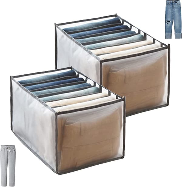 2 st Jeans Organiser Förvaringslåda Byxor