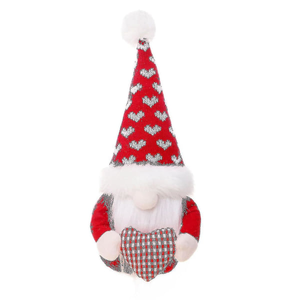 Gnomes plysj leketøy kompatibel med barn gaver ornamenter Rudolph ansiktsløs alvedukke A