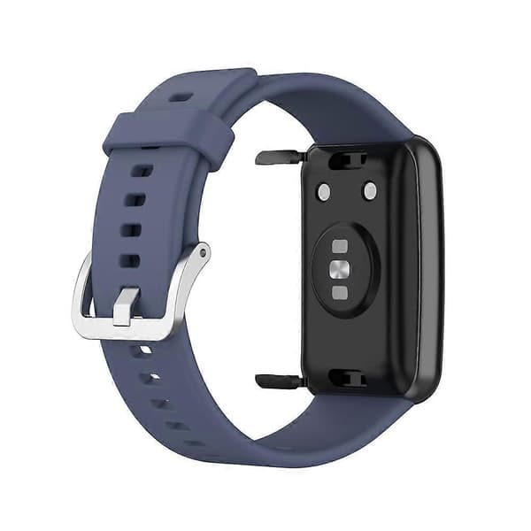 Blød silikone urrem til Huawei Watch Fit - Mørkeblå Dark Blue