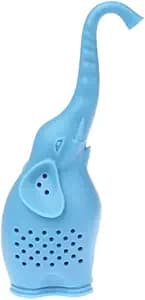 Dyre te-infuser sød lille elefant silikone te-si, kaffe løs blad si, filter diffuser te tilbehør (farve: grøn)
