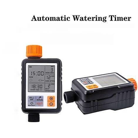 Automatisk vanningsstyring & timer Automatisk vanningstimer Stor skjerm Smart vanning - Svart