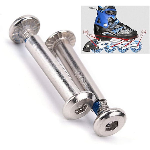 Skate Wheel Skruv Spik Bolt Mutter Tool, Inline Skate Wheel Roller