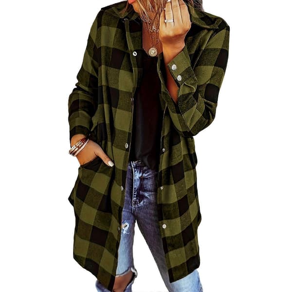 Dameknapper ned skjorter Oversized lette bluser Løse afslappede toppe Efterår trendy frakker Blå L Blue L