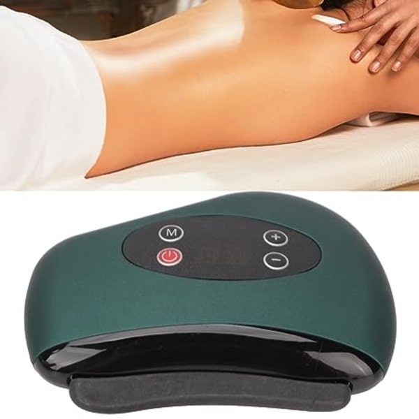 Ansikts- och kroppsskulpterande massageapparat för skrapning, uppvärmning och skrapning, elektrisk skrapapparat för armar och nacke (svart)