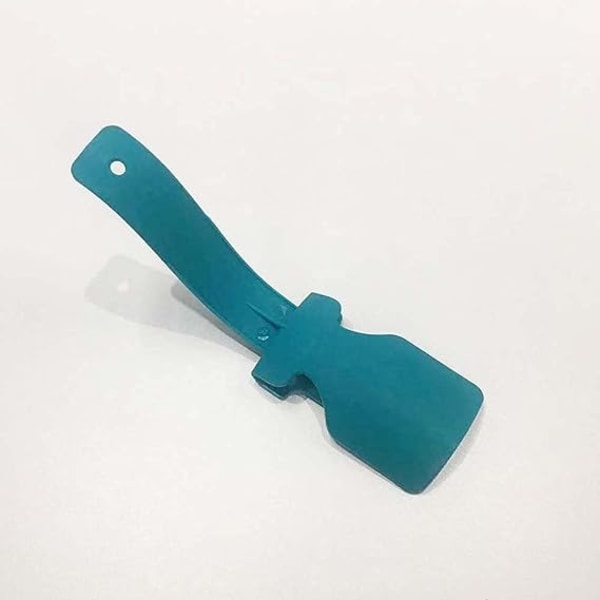 Lazy Shoes Helper,Sock Sl ider Handled Shoe Horn Shoe Lifting Helper Easy on & Off for Seniors Elderly Disabled Plastic Shoehorn Fits All Shoes(Blue)