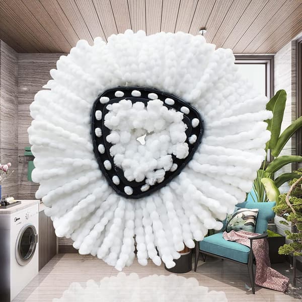 12-pak Spin Mop Udskiftningshoveder til O-Ceda EasyWring, Vaskbare