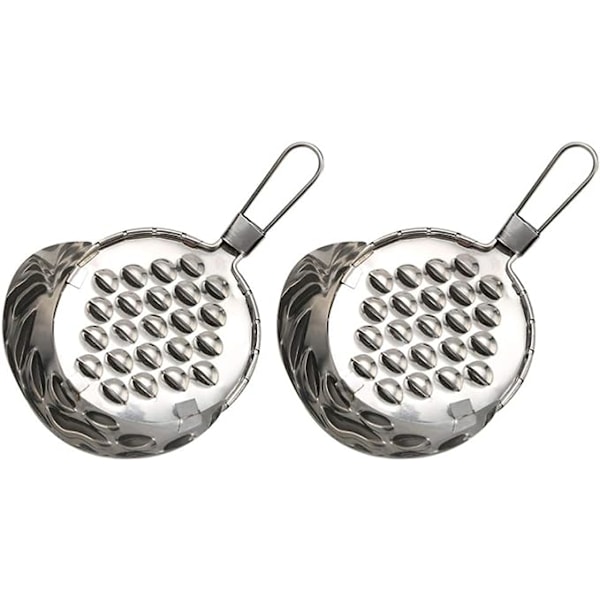 2 stk. Bønnegelé Skraber Rustfrit Stål Spaetzle Maker Spaetzle Noodle Dumpling Maker Ost Smør Rivjern Køkkenredskaber