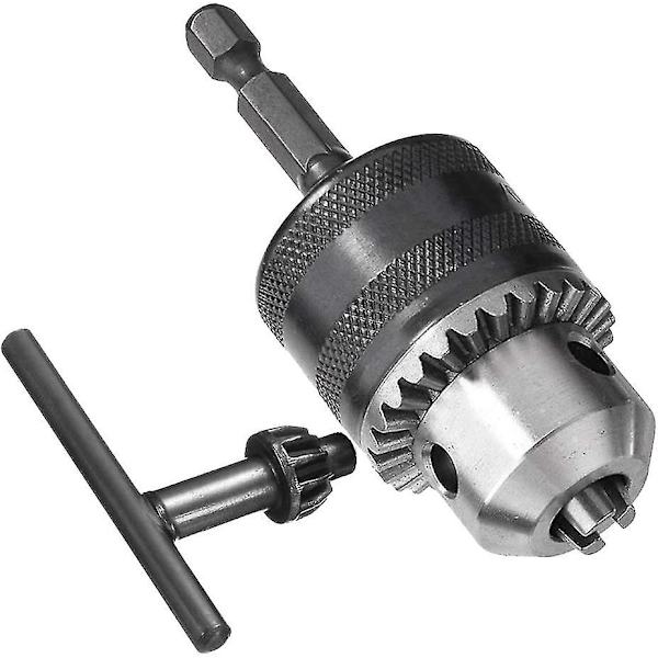 1,5-13 mm borrchuckadapter Snabbväxlingsadapter med 1/4\" sexkantig skaft, 1/2-20unf fäste Slagborrchuck