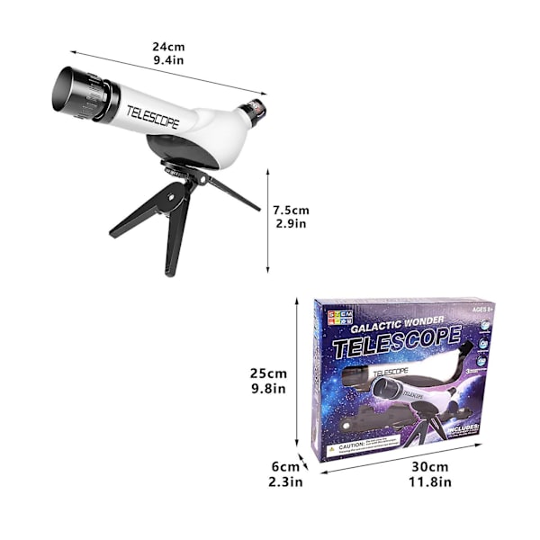 Bredt udsyn astronomisk teleskop begyndere monokulær måne-watching teleskop med stativ bord teleskop barn fødselsdag gave teleskop