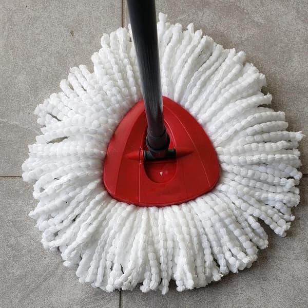 12-pakning Spin Mop-erstatningshoder for O-Ceda EasyWring, vaskbar