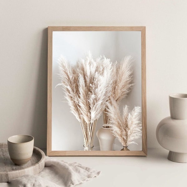 3 kpl Beige Grass Beach Palm Tree Canvas Painting Nordic Posterit ja Painatukset Seinäkuvat Olohuoneeseen
