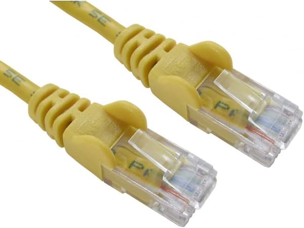 10m Cat5e Netværkskabel Ethernet Snagless Lan Utp Cca Patchledning Gul