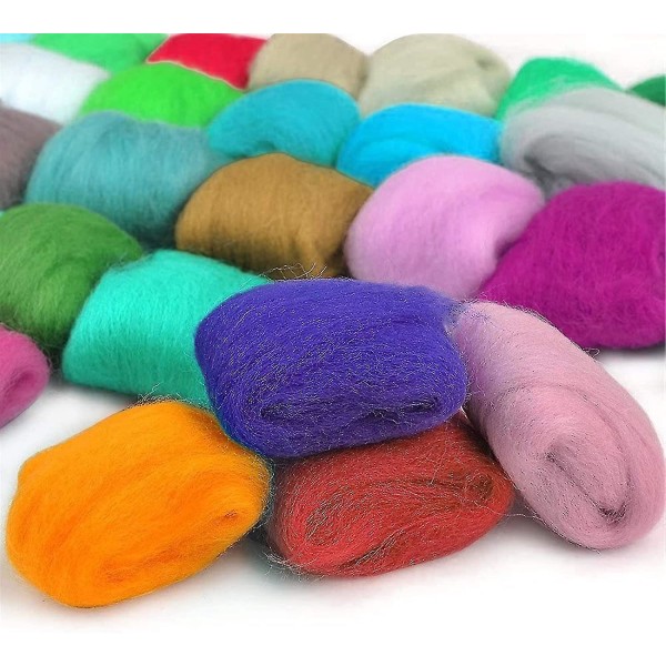 Tovningsull Fairy Tale Wool, Set med nåltovningsull
