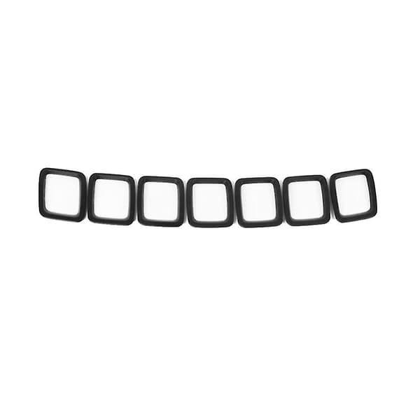 7st Bil Front Grille Cover Grill Ring Inserts Ram Trims Kit För 2017 2018 2019 2020 Compass (mat