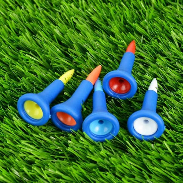3x 5 stk./sæt bløde gummi-top golf-tees tilbehør tilfældige farver -