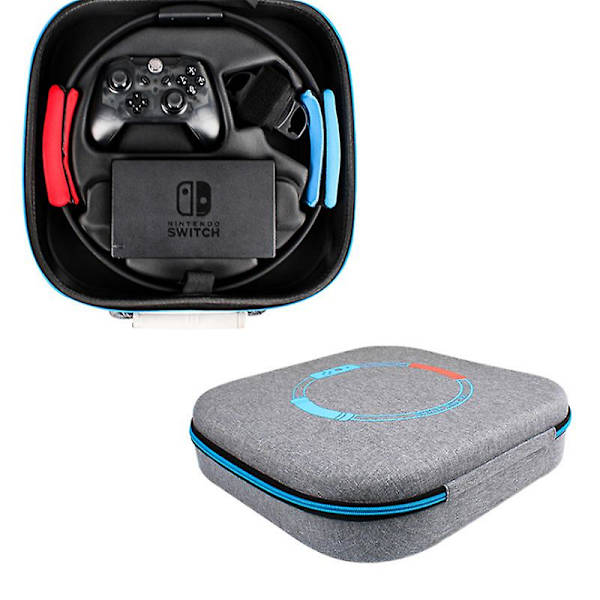Bæreveske for Nintendo Switch Ring Fit Monster Hunter Rise Adventure, støtsikker hard reiseoppbevaringsveske med håndtak og skulderstropp passer Switch C