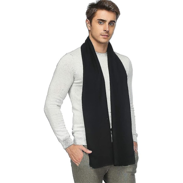 Klassisk vinter varm scarf för män - Poiltreewing lång mjuk franshalsduk