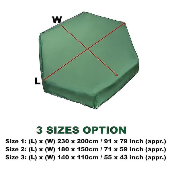 Sandlåda Tarp Hexagon Sandlåda Tarp-140*110cm-
