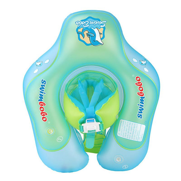 Baby oppblåsbar svømmering - Hjelp baby å lære å svømme med pumpe for barn 3-36 måneder (l stil)