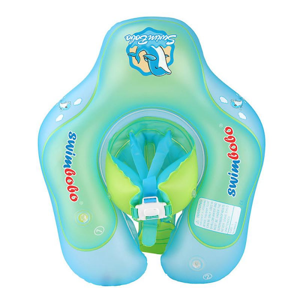 Baby Uppblåsbar Badring - Hjälp Baby Att Lära Sig Simma Med Pump För Barn 3-36 Månader (L-Stil)