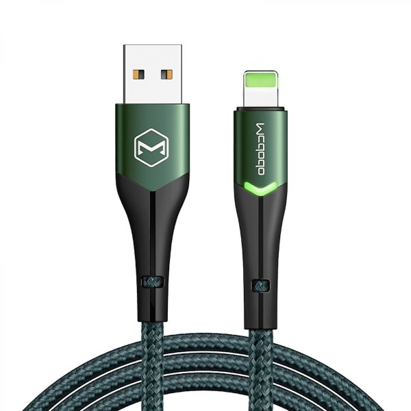 USB till Lightning Iphone Data och Laddningskabel, Stöder Snabbladdning & Datasynkronisering (grön, 1,2m), Nylon , Usb-a, Kompatibel med Iphone 13/13