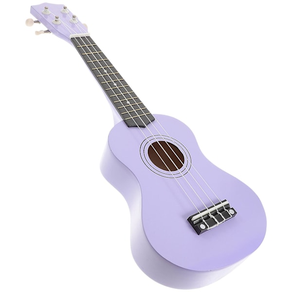 21 Tums Ukulele Gitarr Leksak Trä Ukulele Gitarr Leksak Rolig Massiv Trä Musikinstrument Modell Leksak Tidig Utbildnings Gitarr Leksak (lila)