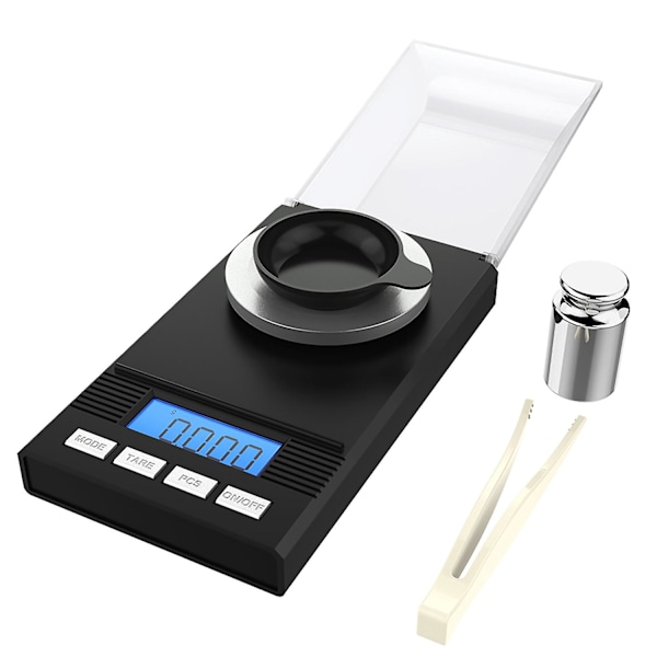 Homgeek Digital Milligram Fickformat Våg Mini Smycken Guld Pulver Väg Vågar med Kalibreringsvikt