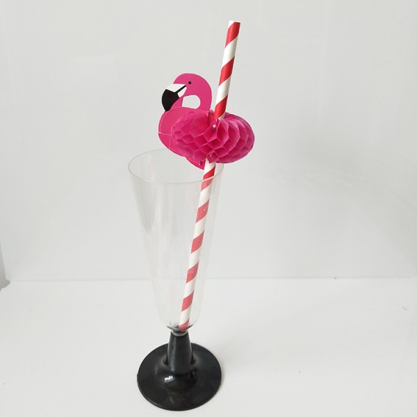 Cocktailpillit, 3D Hedelmä Flamingo Ananas Paperipillit Biohajoavat Kesä Havaiji Juhlajuoma Koristeet kylmiin juomiin Ju